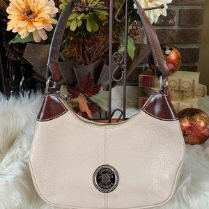 Dooney Bourke Small Hobo Tan & Brown Leather Bag